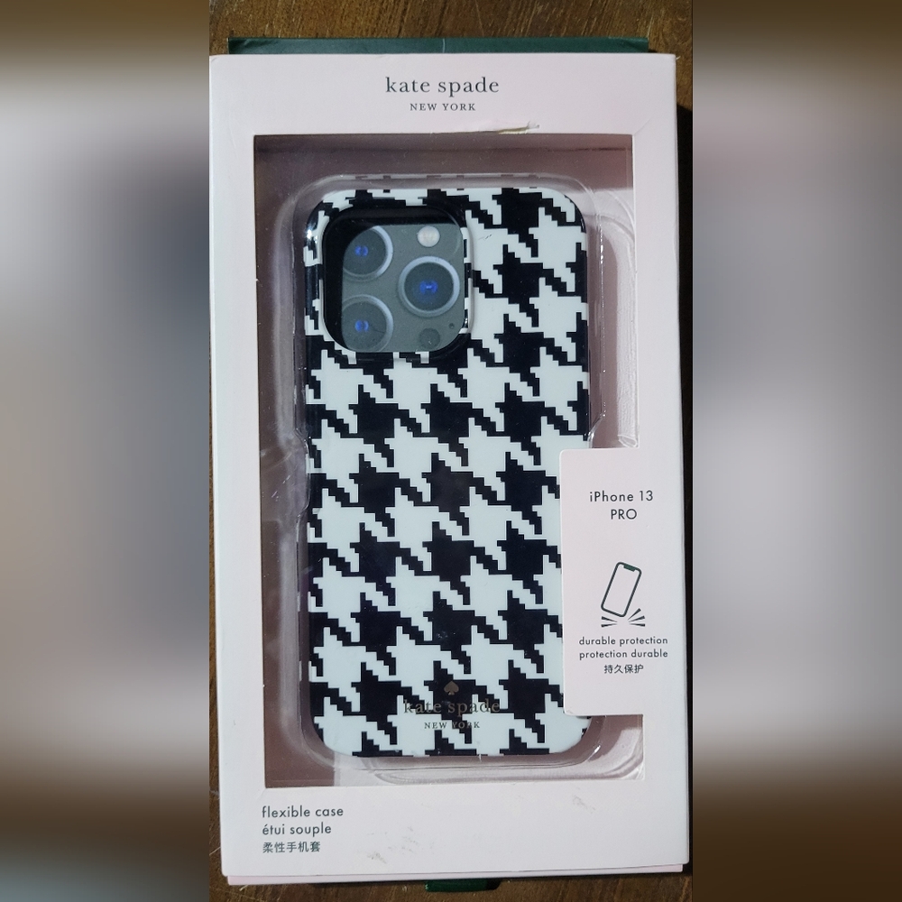 Kate Spade Houndstooth iPhone 13 pro case